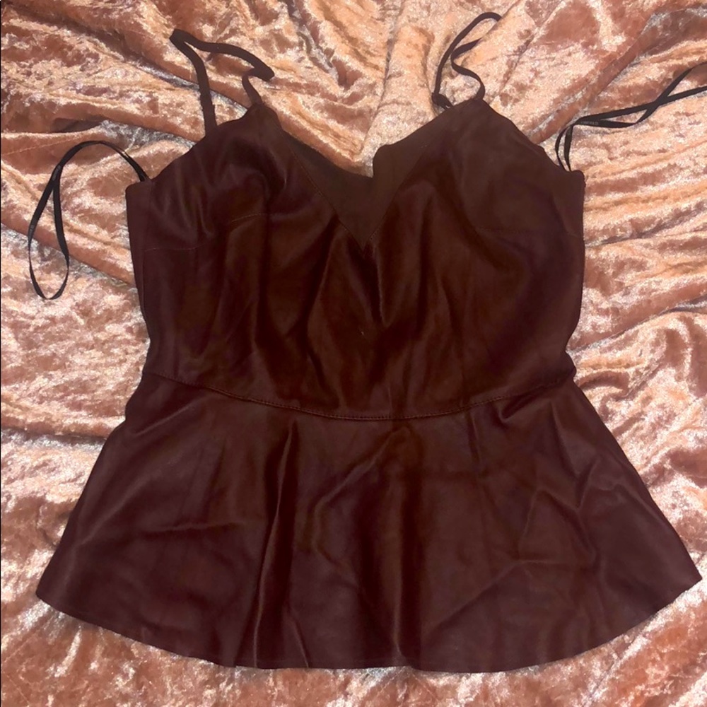 Leather top